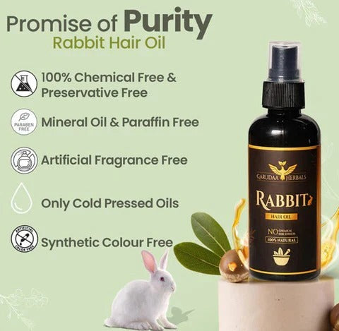 Garuda Rabbit Herbal Hair Oil(5.0 ⭐⭐⭐⭐⭐ 18,345 REVIEWS) Globally